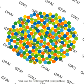 Pointillist paint dots