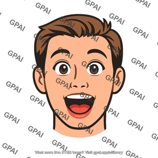 Human face excited