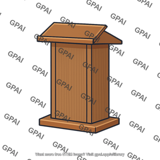 Classroom lecture podium
