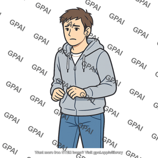 Worried young man