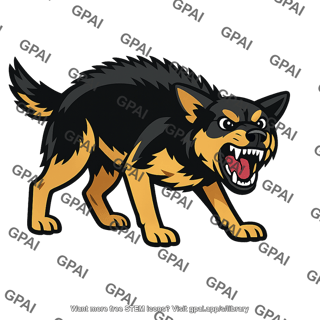 Dog frightening