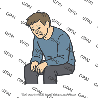 Depressed person
