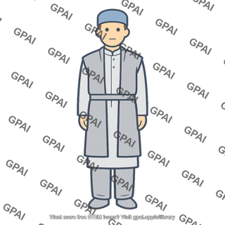 Person in uniform clothing