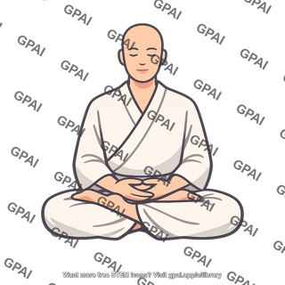 Zen meditation pose
