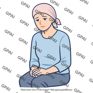 Woman with cancer
