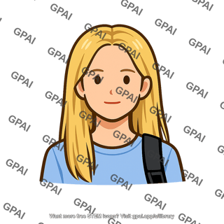 Student long blond hair