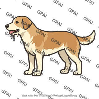 Salivating dog