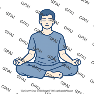 Meditating person