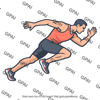 Running athlete