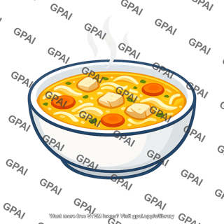 Chicken soup bowl