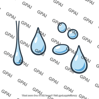 Saliva droplets