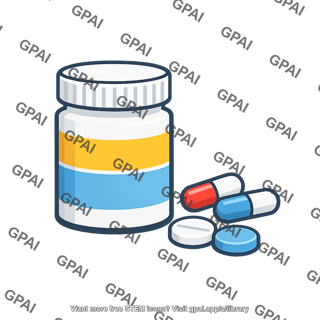 Medicine bottle with pills