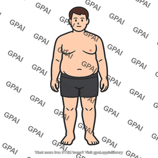 Male body overweight