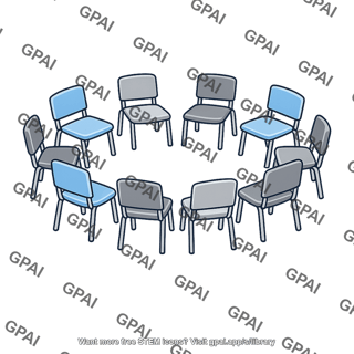 Support group chair circle