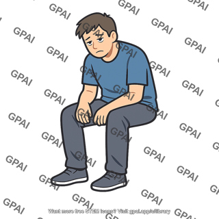 Exhausted man