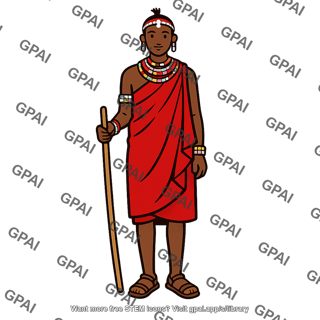 Pastoral samburu tribe member