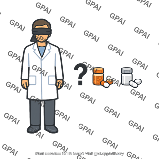 Experimental assistant blindfolded