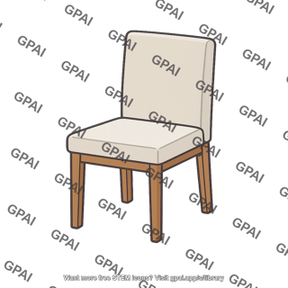 Empty chair three quarter