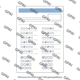 Standardized test sheet