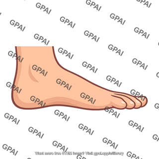 Human foot lateral view