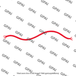 Red twisted rope