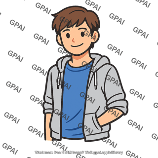 Teenager in hoodie