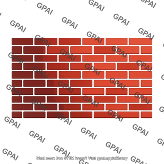 Brick wall shadowed