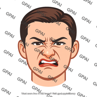 Facial expression disgust