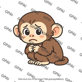 Monkey baby anxious