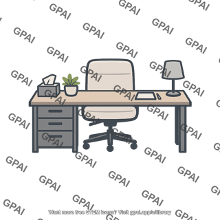 Office desk setup