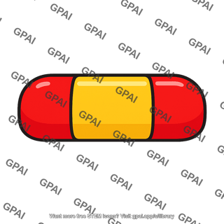 Red and yellow capsule