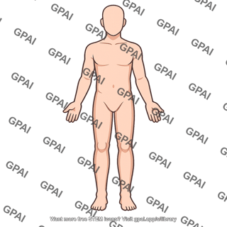 Human body upright