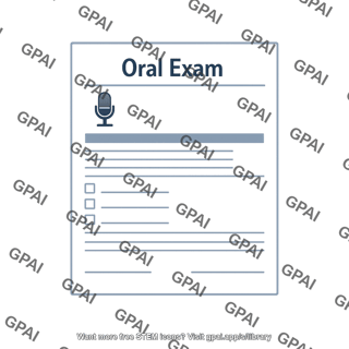 Oral examination exam card