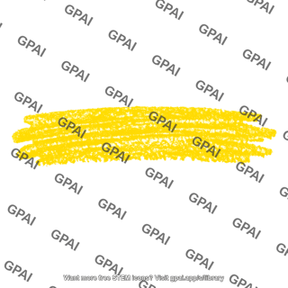 Yellow crayon mark