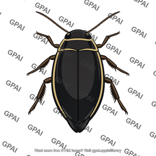 Predaceous diving beetle
