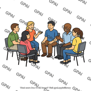 People discussion circle