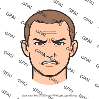 Human face stressed