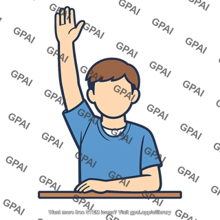 Student raising hand