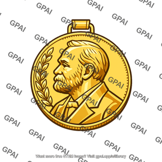 Gold medal with portrait