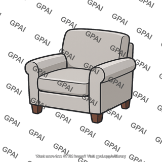 Upholstered armchair