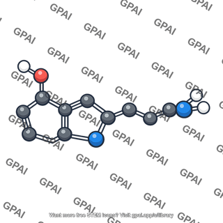 Serotonin molecule 3d