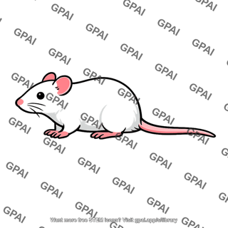 White laboratory rat