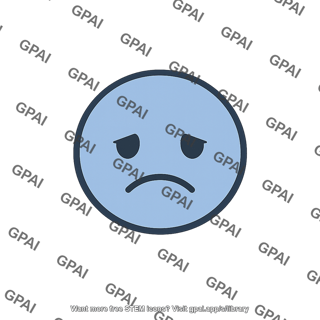 Sad face icon