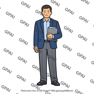 Businessman with folder