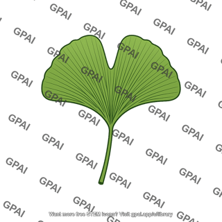 Ginkgo biloba leaf