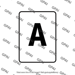 Card letter a