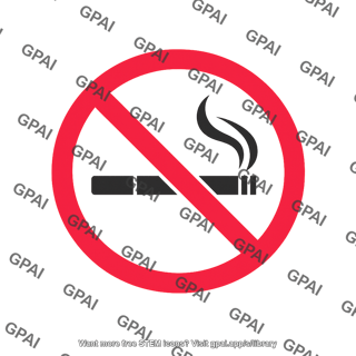 No smoking sign