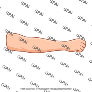 Human arm fist