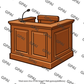 Courtroom witness stand