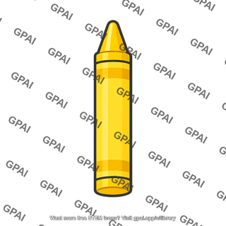 Yellow crayon